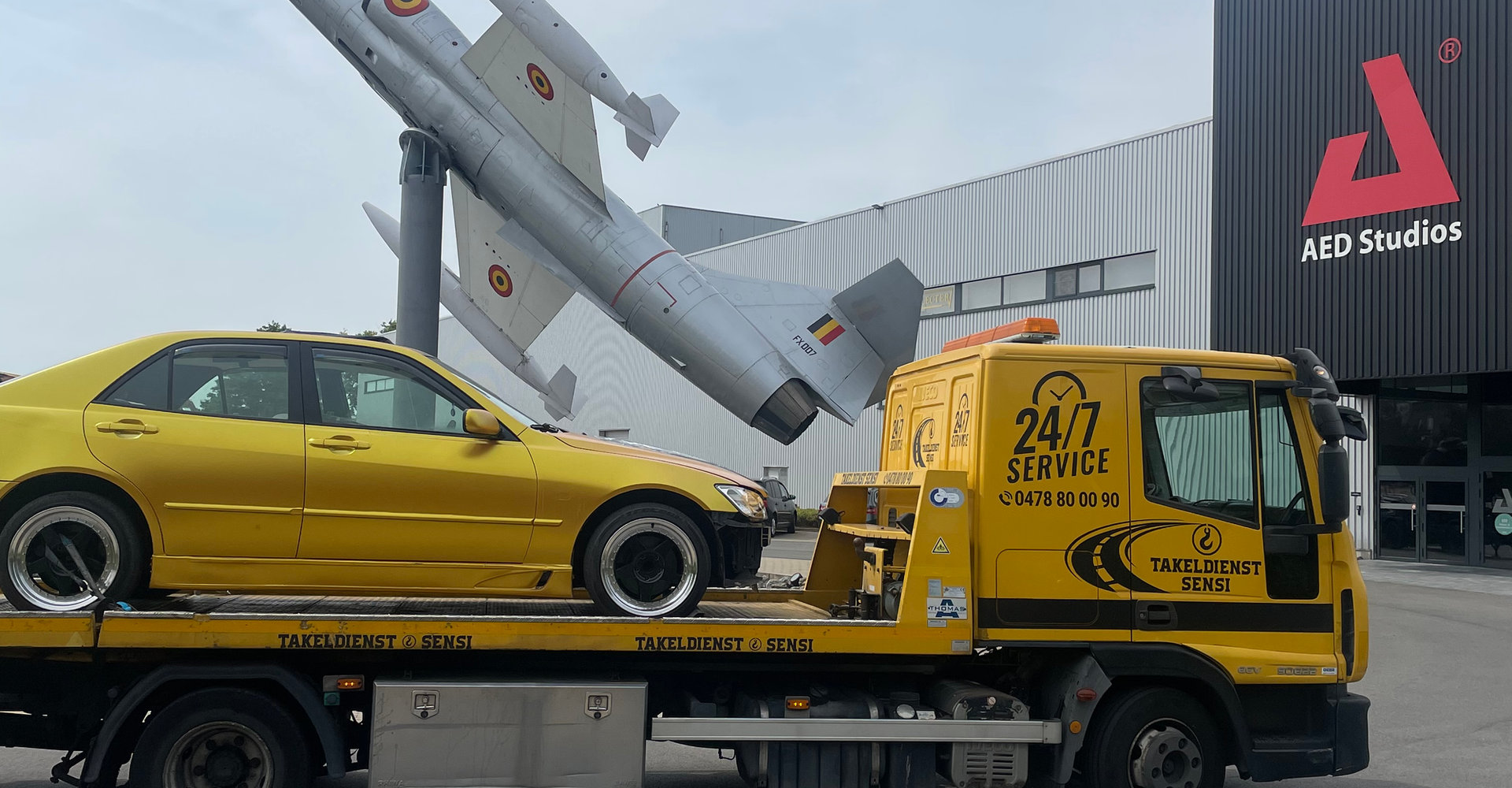 Takelwagen van Takeldienst Sensi in Antwerpen